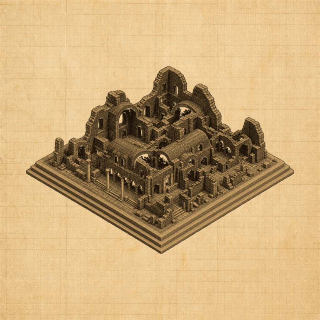 Baths of Caracalla Blueprint | NFT