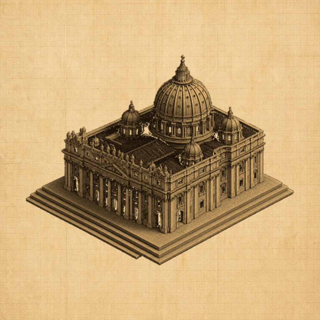 St Peter's Basilica Blueprint | NFT